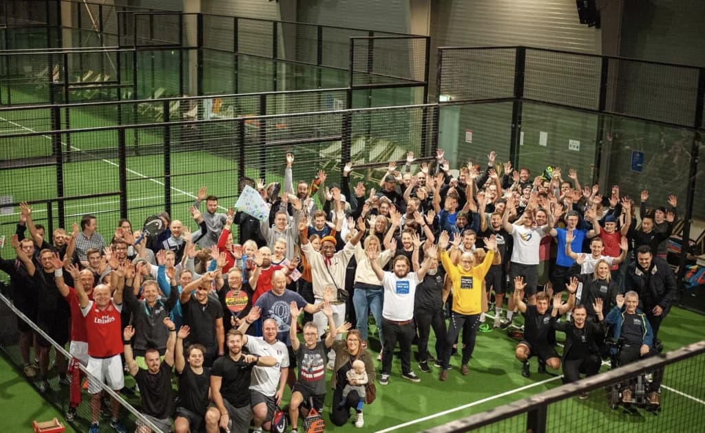Padelturnering anordnad av Fotboll mot ALS